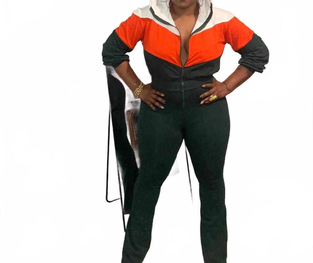 NEW WIN WIN APPAREL zip and flow jumpsuit in orange